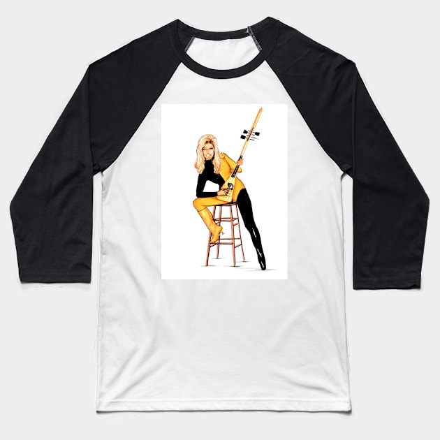 Nancy Sinatra Baseball T-Shirt by Svetlana Pelin